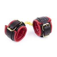 PU Leather Handcuffs and Ankle Cuffs - Bondage Set