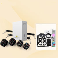 Leather Spreader Bar Bondage Handcuff Ankle Cuff Set