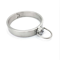Stainless Steel Locking Collar - BDSM Restraint