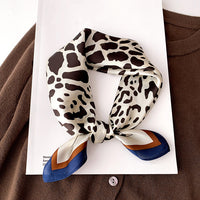 Satin Silk-Feel Square Scarf Women 53x53cm Fashion