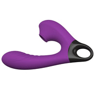 Triple-Action Vibrating Wand — Vibrate, Flap & Suction