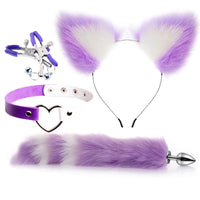 Fox Tail & Ears Cosplay Set — Metal Plug 4-Piece Kit