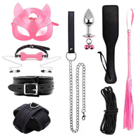 Padded Leather Bondage Cuff Set — Wrist & Ankle