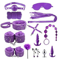 Faux Leather 14-Piece Bondage Kit BDSM Restraint Set