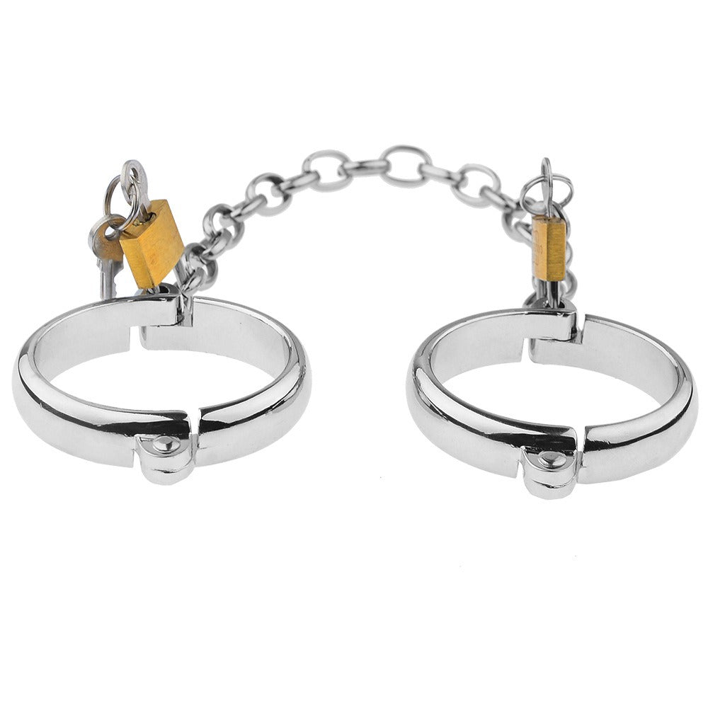 Sex Products Metal Handcuffs Foot Cuffs Oval Handcuffs Foot Shackles Sm Sex Products For Men And Women Tie Hands Toys