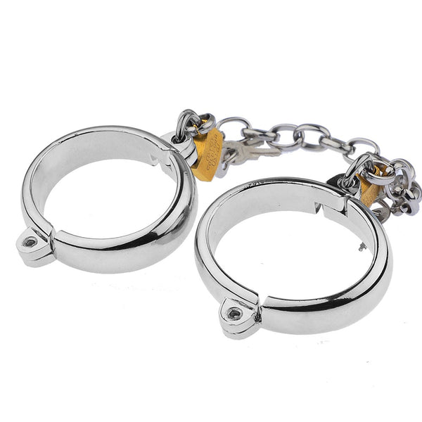 Metal Handcuffs Ankle Cuffs Shackles BDSM Restraints