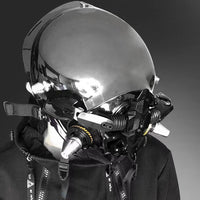 LED Cyberpunk Mask - Light-Up Sci-Fi Helmet