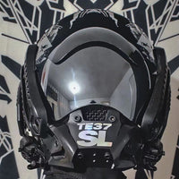 LED Cyberpunk Mask - Light-Up Sci-Fi Helmet