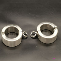 Stainless Steel Round Ankle Cuffs BDSM Restraints