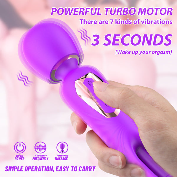 7-Mode Slap Vibrator G-Spot Clitoral Stimulator Purple