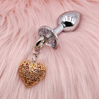Nipple Clamps & Anal Plug Set - Chain Link w/Lube