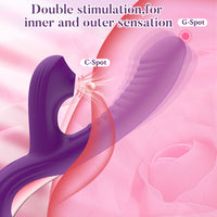 Silicone G-Spot Vibrator with Clit Suction - 10 Modes