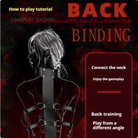 Leather Arm Binder Reverse Prayer Bondage Restraint