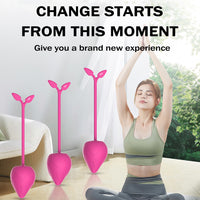 Kegel Exercise Balls Silicone Pelvic Floor Muscle Trainers For Female Beginner To Advanced