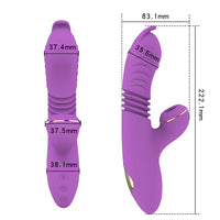 G-Spot Vibrator Clit Thrusting Vibrating Dildo Nipple