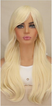 Light Golden Micro Curly Long Cosplay Wig