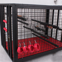 Metal BDSM Cage - Large Bondage Restraint Frame
