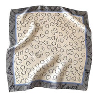 Satin Silk-Feel Square Scarf Women 53x53cm Fashion