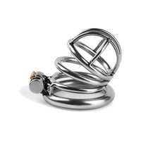 Stainless Steel Male Chastity Cage - Birdcage Lock
