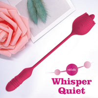 Vibrating Egg Dildo Thrusting Women Machine Tongue Licking