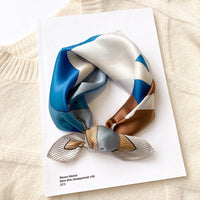 Satin Silk-Feel Square Scarf Women 53x53cm Fashion