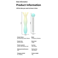 Mini Crown Vibrator Soft Silicone Clit Stimulator 10 Modes