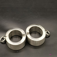 Stainless Steel Round Ankle Cuffs BDSM Restraints