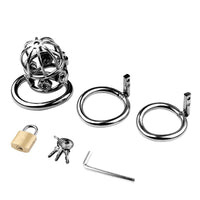 Stainless Steel Male Chastity Device with Lock