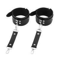 PU Leather Body Harness with Leg Loops - Adjustable