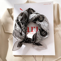Satin Silk-Feel Square Scarf Women 53x53cm Fashion