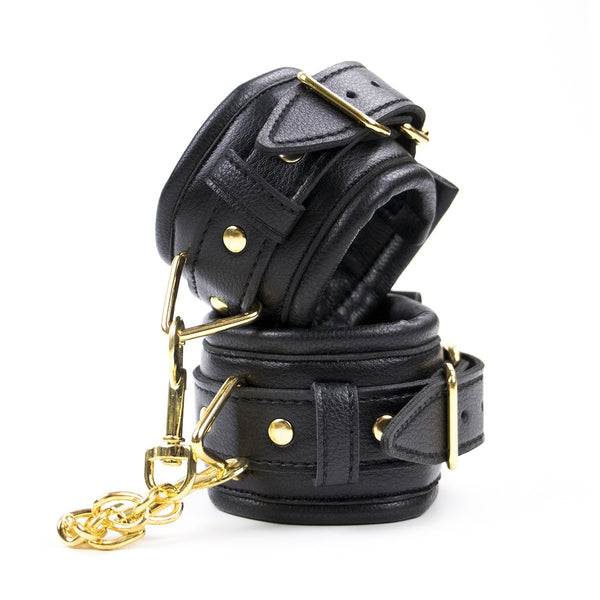 PU Leather Handcuffs and Ankle Cuffs - Bondage Set