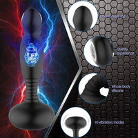 Liquid Silicone Wearable Butt Plug Remote 10 Modes