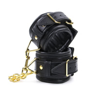 PU Leather Handcuffs and Ankle Cuffs - Bondage Set