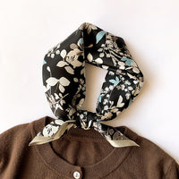 Satin Silk-Feel Square Scarf Women 53x53cm Fashion