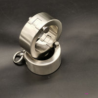 Stainless Steel Round Ankle Cuffs BDSM Restraints