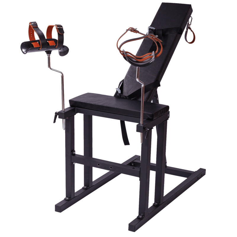 BDSM Restraint Chair - Steel Frame Bondage Furniture