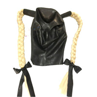 Natural Latex Hood Mask with Wig for Bondage & Roleplay