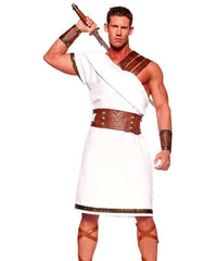 Ancient Greek Cotton Gladiator Costume Couple Cosplay