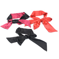 Satin Blindfold Eye Mask with Wrist Ties - 2-Color