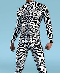 3D Digital Print Spandex Cosplay Bodysuit One-Piece