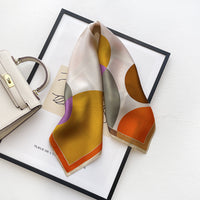 Satin Silk-Feel Scarf Women 53x53cm Square Fashion