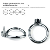 Silicone Dildo Head Stainless Steel Chastity Lock Men SM