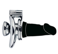 Silicone Dildo Head Stainless Steel Chastity Lock Men SM