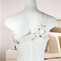 Leather Bondage Tights - Hollow Shoulder Straps