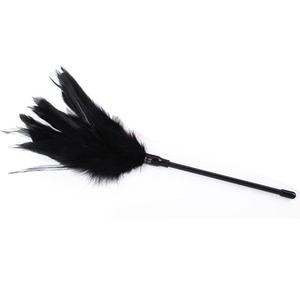 Detail view of Feather Tickler Teaser Wand BDSM Sensory Play Toy