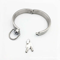 Stainless Steel Locking Collar - BDSM Restraint