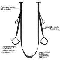 Sex Swing with Leg Restraints and Cushioned Support