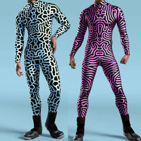 3D Digital Print Spandex Cosplay Bodysuit One-Piece