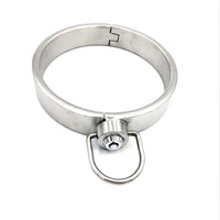 Stainless Steel Locking Collar - BDSM Restraint