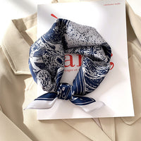 Satin Silk-Feel Square Scarf Women 53x53cm Fashion